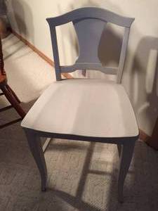 lot 50 image: Single White Wooden Chair