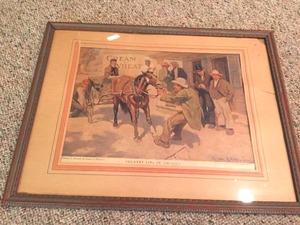 lot 60 image: Two Vintage Cream of Wheat Framed Advertising Pieces
