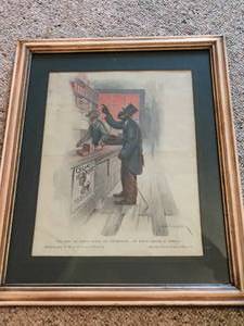 lot 61 image: Two Cream Of Wheat Framed Vintage Advertising Pieces