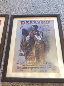 lot 67 image: Pears Soap Framed Vintage Advertising