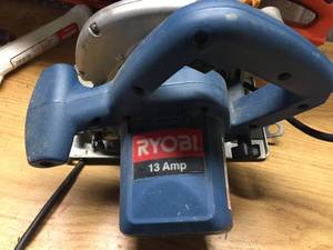 lot 102 image: Ryobi 7.25 Inch Circular Saw
