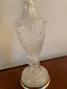 lot 26 image: Three Crystal Decorative Lamps