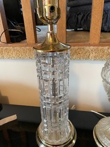 lot 126 image: Two Decorative Crystal Lamps