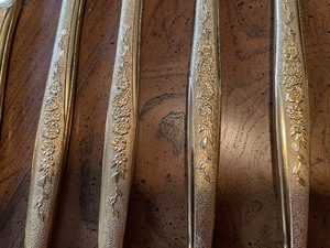 lot 128 image: Goldplated Flatware