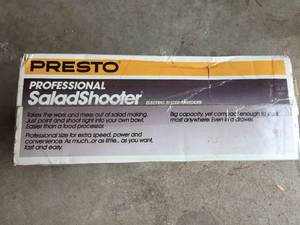 lot 148 image: Presto Salad Shooter (NEW)