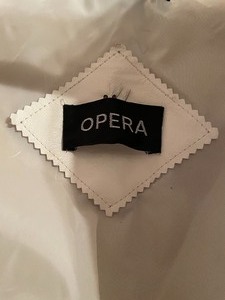 lot 119 image: Vintage White Leather Jacket by Opera