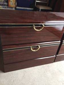lot 156 image: Two Matching Two Drawer Nightstands