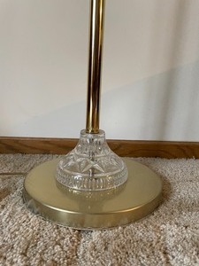 lot 103 image: Gold Colored Floor Lamp