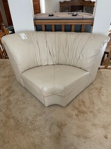 lot 174 image: Light Taupe Sectional Corner Piece