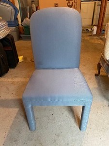 lot 203 image: Dayton Hudson Light Blue Fabric Chair