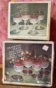 lot 224 image: Diamond Point Goblets
