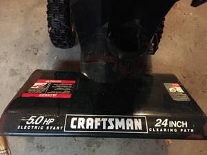 lot 251 image: Craftsman 24 Inch 5 HP Snow Blower