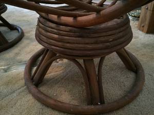 lot 252 image: Two Rattan Rockers