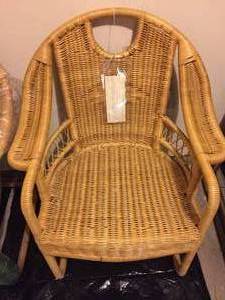 lot 264 image: Two Vintage Wicker Daytons Chairs