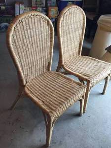 lot 320 image: Two Vintage Wicker Daytons Chairs
