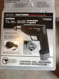 lot 345 image: Craftsman Cordless Drill