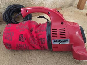 lot 361 image: Dirt Devil Vac With Box of New Accessories