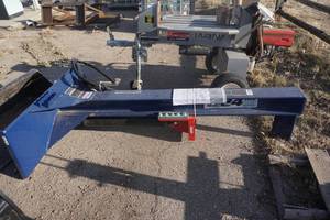 lot 13 image: Brand New Iron Oak Model SMH2419 Universal Mount Bobcat Skid Loader Skid Steer Commercial Duty 24 Ton Log Splitter Attachment