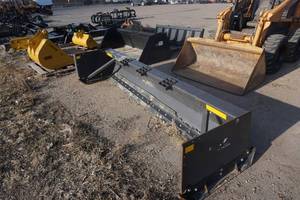 lot 17 image: 2017 Paladin Brand Universal Mount Bobcat Skid Loader Skid Steer 10 Snow Pusher