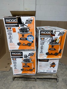 lot 4 image: Pallet of Assorted Shop Vacs Used, New, and Open Box Items See Pictures