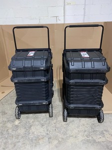 lot 11 image: (2) 37 in Mobile Job Boxes With Keys in Good Condition See Pictures