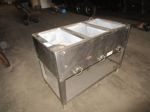 lot 70 image: 3 tank steam table