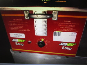 lot 17 image: Subway soup warmer 3 tank