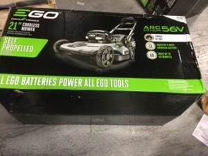 lot 101 image: EGO Power LM2102SP 21 in. 56 volt Battery Self-Propelled Lawn Mower Kit (Battery & Charger) not used