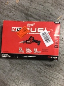 lot 115 image: M12 FUEL 12-Volt Lithium-Ion Brushless Cordless HACKZALL Reciprocating Saw Kit w(1) 4.0Ah Batteries, Charger & Tool Bag not used