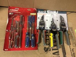 lot 10 image: MIX LOT OF TOOLS HUSKY & ANVIL &nbspCUSTOMER RETURN SEE PICS 