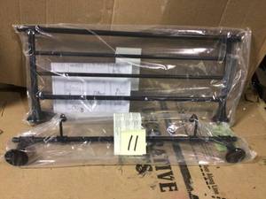 lot 11 image: 24 in. Towel Shelf with 3 Towel Hooks in Venetian Bronze by Delta GOOD CONDITION SEE PICS 