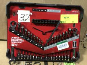lot 32 image: SAEMM Ratcheting Wrench Set with Stubby (30-Piece) by Husky WORKING CONDITION SEE PICS 