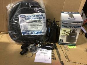 lot 35 image: 14 HP Submersible Thermoplastic Utility Pump by Superior Pump WORKING CONDITION SEE PICS 