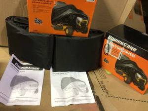 lot 43 image: POWERCARE Waterproof Heavy-Duty Lawn Tractor Cover &nbspCUSTOMER RETURN SEE PICS 