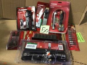 lot 50 image: MIX LOT OF HUSKY TOOLS &nbspCUSTOMER RETURN SEE PICS 