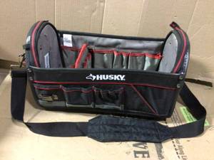 lot 67 image: 20 in. Pro Tool Tote with Removable Tool Wall by Husky GOOD CONDITION SEE PICS 