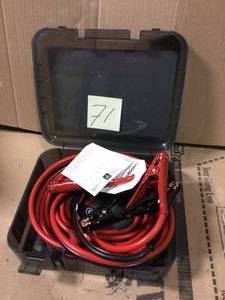 lot 71 image: Husky 20 ft. 4-Gauge UL Booster Cable