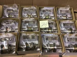 lot 74 image: BIG LOT OF Empire Style Commercial Passage HallCloset Door Lever by Global Door Controls