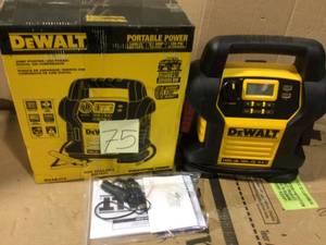 lot 75 image: DEWALT 1400 Peak Amp Jump Starter with Digital Compressor
