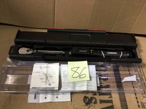 lot 86 image: 5-80 ft. lbs. 38 in. Drive Digital Display Click Torque Wrench by Husky