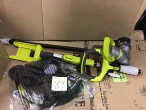 lot 89 image: 40-Volt Lithium-Ion Cordless Battery String TrimmerEdger (Tool Only) by RYOBI