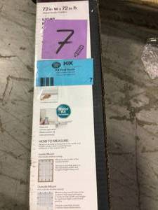lot 7 image: White Light Filtering Polyester Cellular Shade 72 in. W x 72 in. L (Motorization Compatible) costumer returns 