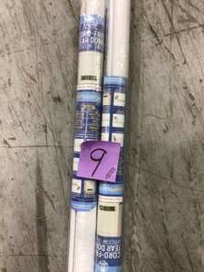 lot 9 image: Tear Down Cut-to-Size White Cordless Room Darkening Telescopic Width Vinyl Window Shade 73 in. W x 72 in. L by ACHIM