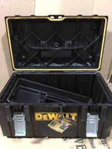 lot 10 image: TOUGHSYSTEM 22 in. Medium Tool Box by DEWALT in good conditions 