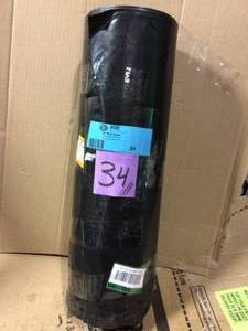 lot 34 image: HUSKY 6 ft. x 100 ft. Black 6 mil. Plastic Sheeting in good conditions 