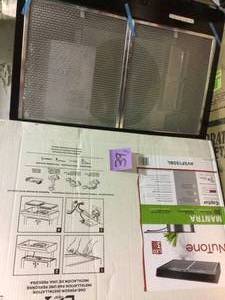 lot 39 image: NuTone AVSF130BL Mantra 30 in. Convertible Range Hood in Black in good conditions 