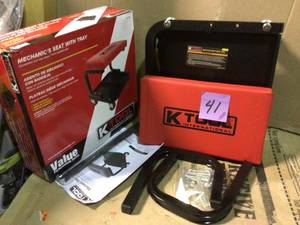 lot 41 image: K Tool International Mechanics Seat in good conditions 
