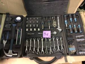 lot 56 image: 38 in. Drive SAE and Metric Home Tool Kit Set (137-Piece) by Anvil