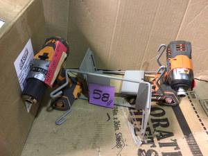 lot 58 image: 18-Volt Lithium-Ion Cordless DrillDriver and Impact Driver 2-Tool Only Batteries, and Charger are not include costumer returns 