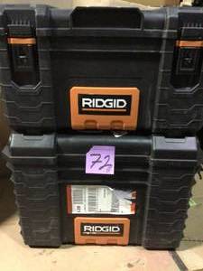 lot 72 image: 22 in. Pro Tool Box, Black by RIDGID